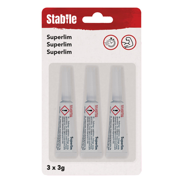 Superlim 3 x 3 gram - Stabile